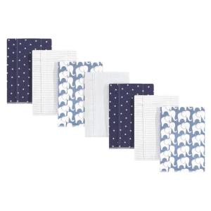 image:imageHudson Baby Unisex Baby Cotton Flannel Burp Cloths Bee One SizeBoy Elephant