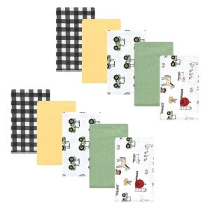 image:imageHudson Baby Unisex Baby Cotton Flannel Burp Cloths Bee One SizeBoy Farm