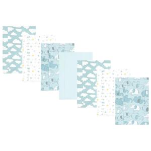 image:imageHudson Baby Unisex Baby Cotton Flannel Burp Cloths Bee One SizeBoy New Elephant 7pack