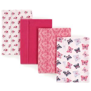 image:imageHudson Baby Unisex Baby Cotton Flannel Burp Cloths Bee One SizeButterflies
