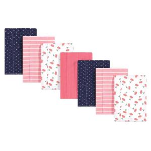 image:imageHudson Baby Unisex Baby Cotton Flannel Burp Cloths Bee One SizeCherry