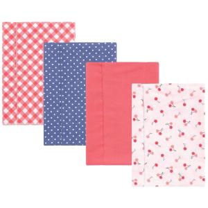 image:imageHudson Baby Unisex Baby Cotton Flannel Burp Cloths Bee One SizeCherry Sweet 4 Pack