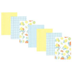 image:imageHudson Baby Unisex Baby Cotton Flannel Burp Cloths Bee One SizeCitrus Mint 7 Pack