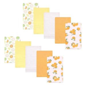 image:imageHudson Baby Unisex Baby Cotton Flannel Burp Cloths Bee One SizeCitrus Orange
