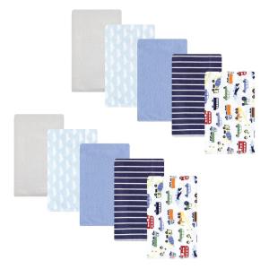 image:imageHudson Baby Unisex Baby Cotton Flannel Burp Cloths Bee One SizeColorful Transportation