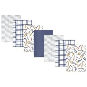 image:imageHudson Baby Unisex Baby Cotton Flannel Burp Cloths Bee One SizeConstruction Work 7pack
