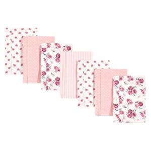 image:imageHudson Baby Unisex Baby Cotton Flannel Burp Cloths Bee One SizeCream Rose
