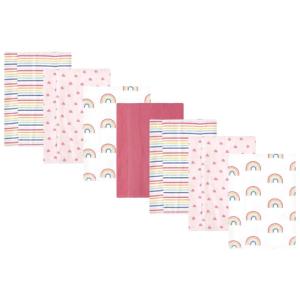 image:imageHudson Baby Unisex Baby Cotton Flannel Burp Cloths Bee One SizeCreative Rainbow 7pack