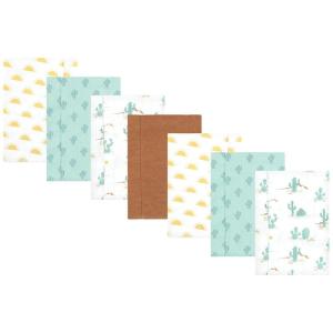 image:imageHudson Baby Unisex Baby Cotton Flannel Burp Cloths Bee One SizeDesert Cactus 7pack