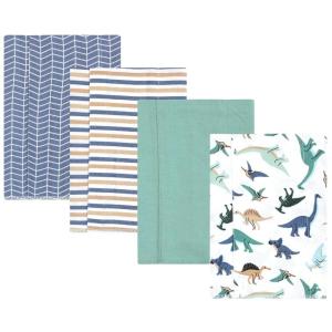 image:imageHudson Baby Unisex Baby Cotton Flannel Burp Cloths Bee One SizeDino Friends 4 Pack