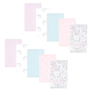 image:imageHudson Baby Unisex Baby Cotton Flannel Burp Cloths Bee One SizeDreamy Unicorn 10 Pack