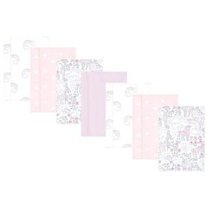 image:imageHudson Baby Unisex Baby Cotton Flannel Burp Cloths Bee One SizeDreamy Unicorn 7 Pack