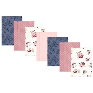 image:imageHudson Baby Unisex Baby Cotton Flannel Burp Cloths Bee One SizeDusty Rose Floral 7pack