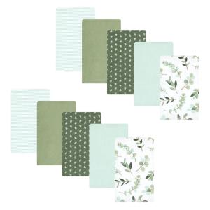 image:imageHudson Baby Unisex Baby Cotton Flannel Burp Cloths Bee One SizeEucalyptus 10pack