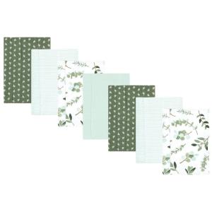 image:imageHudson Baby Unisex Baby Cotton Flannel Burp Cloths Bee One SizeEucalyptus 7pack