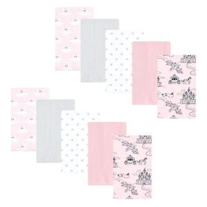 image:imageHudson Baby Unisex Baby Cotton Flannel Burp Cloths Bee One SizeFairytale Princess 10 Pack
