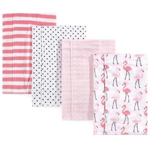 image:imageHudson Baby Unisex Baby Cotton Flannel Burp Cloths Bee One SizeFlamingos