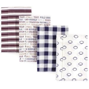 image:imageHudson Baby Unisex Baby Cotton Flannel Burp Cloths Bee One SizeFootball