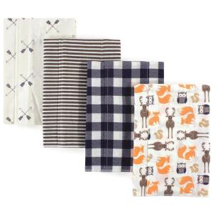 image:imageHudson Baby Unisex Baby Cotton Flannel Burp Cloths Bee One SizeForest