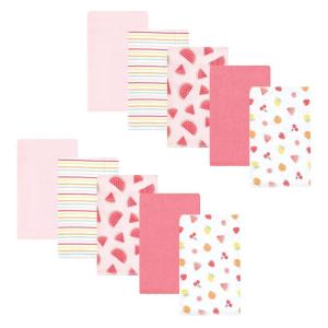 image:imageHudson Baby Unisex Baby Cotton Flannel Burp Cloths Bee One SizeFruit Salad