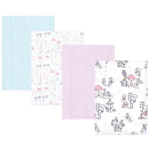 image:imageHudson Baby Unisex Baby Cotton Flannel Burp Cloths Bee One SizeGarden Fairies 4 Pack