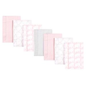 image:imageHudson Baby Unisex Baby Cotton Flannel Burp Cloths Bee One SizeGirl Elephant