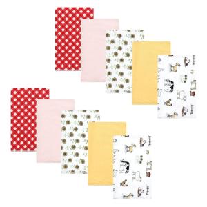 image:imageHudson Baby Unisex Baby Cotton Flannel Burp Cloths Bee One SizeGirl Farm