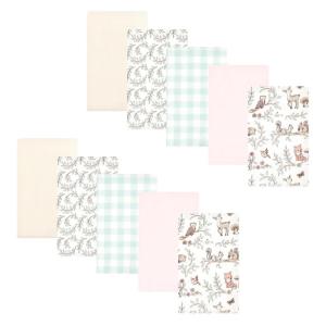 image:imageHudson Baby Unisex Baby Cotton Flannel Burp Cloths Bee One SizeGirl Woodland Pals 10pack
