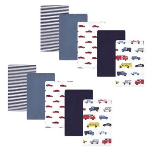 image:imageHudson Baby Unisex Baby Cotton Flannel Burp Cloths Bee One SizeGoing Places 10 Pack