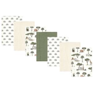 image:imageHudson Baby Unisex Baby Cotton Flannel Burp Cloths Bee One SizeGoing on Safari 7pack