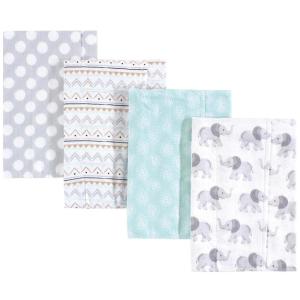 image:imageHudson Baby Unisex Baby Cotton Flannel Burp Cloths Bee One SizeGray Elephant
