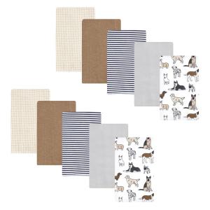 image:imageHudson Baby Unisex Baby Cotton Flannel Burp Cloths Bee One SizeHandsome Dogs 10 Pack