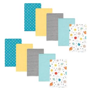 image:imageHudson Baby Unisex Baby Cotton Flannel Burp Cloths Bee One SizeHappy Planets 10 Pack