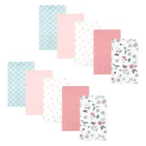 image:imageHudson Baby Unisex Baby Cotton Flannel Burp Cloths Bee One SizeHummingbird Garden 10 Pack
