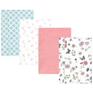 image:imageHudson Baby Unisex Baby Cotton Flannel Burp Cloths Bee One SizeHummingbird Garden 4 Pack