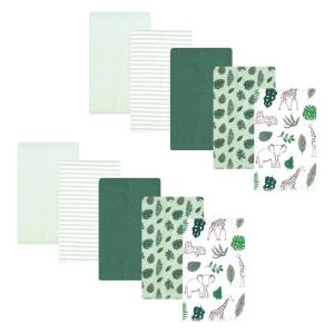 image:imageHudson Baby Unisex Baby Cotton Flannel Burp Cloths Bee One SizeJungle 10 Pack