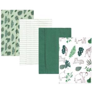 image:imageHudson Baby Unisex Baby Cotton Flannel Burp Cloths Bee One SizeJungle 4 Pack