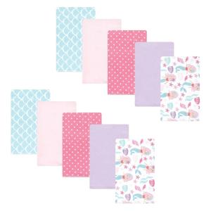 image:imageHudson Baby Unisex Baby Cotton Flannel Burp Cloths Bee One SizeMermaid