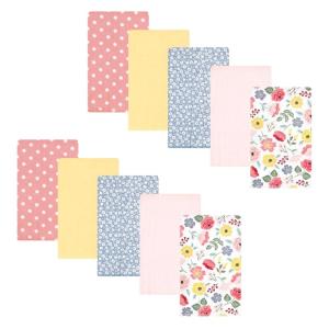 image:imageHudson Baby Unisex Baby Cotton Flannel Burp Cloths Bee One SizeModern Botanical 10 Pack