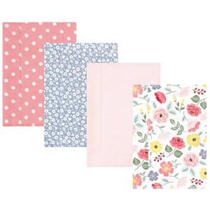 image:imageHudson Baby Unisex Baby Cotton Flannel Burp Cloths Bee One SizeModern Botanical 4 Pack