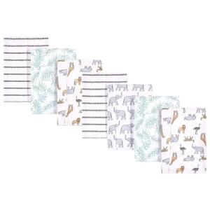image:imageHudson Baby Unisex Baby Cotton Flannel Burp Cloths Bee One SizeModern Neutral Safari