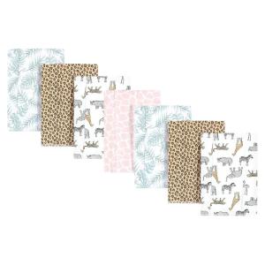 image:imageHudson Baby Unisex Baby Cotton Flannel Burp Cloths Bee One SizeModern Pink Safari