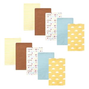 image:imageHudson Baby Unisex Baby Cotton Flannel Burp Cloths Bee One SizeMy Sunshine 10 Pack