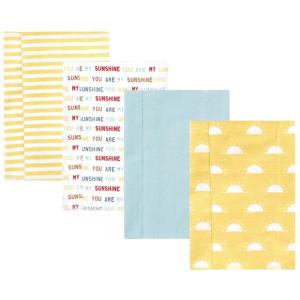 image:imageHudson Baby Unisex Baby Cotton Flannel Burp Cloths Bee One SizeMy Sunshine 4 Pack
