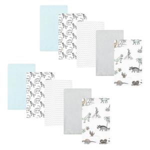 image:imageHudson Baby Unisex Baby Cotton Flannel Burp Cloths Bee One SizeNeutral Dino World 10pack