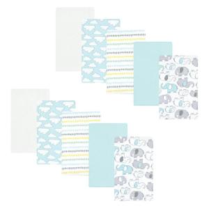 image:imageHudson Baby Unisex Baby Cotton Flannel Burp Cloths Bee One SizeNeutral New Elephant 10pack