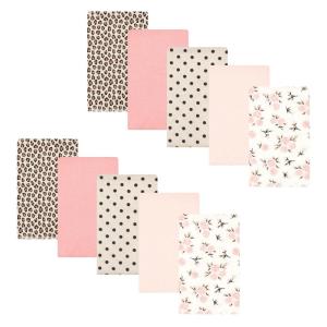 image:imageHudson Baby Unisex Baby Cotton Flannel Burp Cloths Bee One SizeNeutral Pink Floral 10 Pack