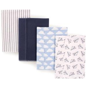 image:imageHudson Baby Unisex Baby Cotton Flannel Burp Cloths Bee One SizePaper Airplane