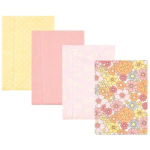 image:imageHudson Baby Unisex Baby Cotton Flannel Burp Cloths Bee One SizePeace Love Flowers 4 Pack