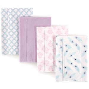 image:imageHudson Baby Unisex Baby Cotton Flannel Burp Cloths Bee One SizePeacock Feather